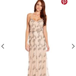 Adrianna Pappel Beaded formal dress
